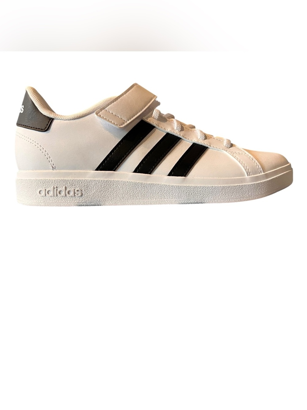 Adidas Grand Court 2.0 EL K Kids White Black Sneakers Size 6 New in Box